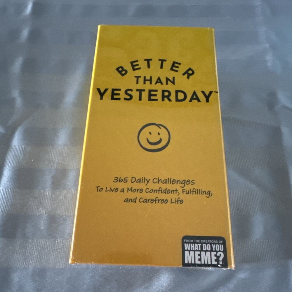 Better Than Yesterday Card Game Brand New Sealed
